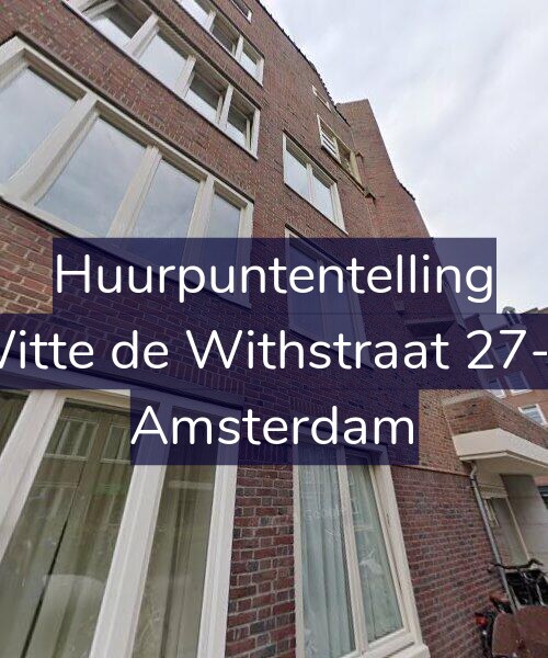 Foto gevel Huurpuntentelling voor Witte de Withstraat 27-A, Amsterdam