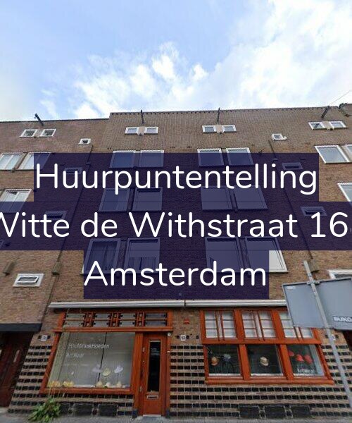 Foto gevel Huurpuntentelling voor Witte de Withstraat 168, Amsterdam