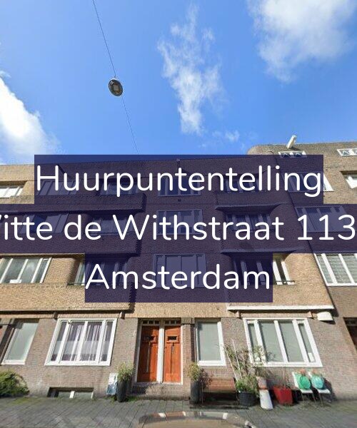 Foto gevel Huurpuntentelling voor Witte de Withstraat 113-1, Amsterdam