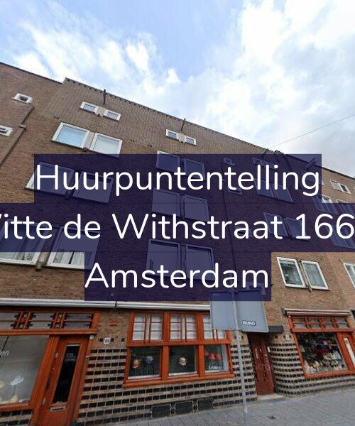 Foto gevel Huurpuntentelling voor Witte de Withstraat 166-1, Amsterdam