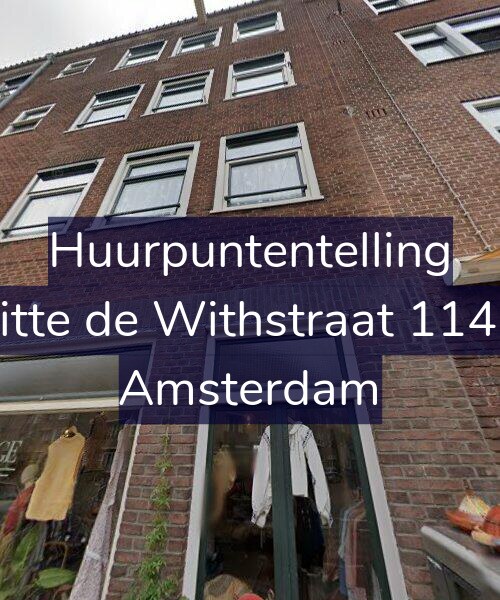 Foto gevel Huurpuntentelling voor Witte de Withstraat 114-H, Amsterdam