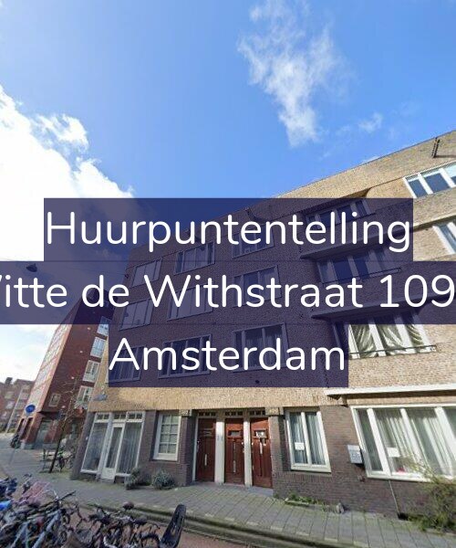 Foto gevel Huurpuntentelling voor Witte de Withstraat 109-1, Amsterdam