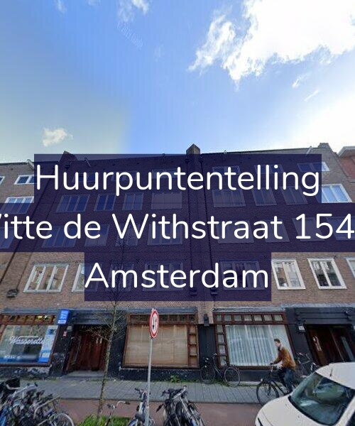 Foto gevel Huurpuntentelling voor Witte de Withstraat 154-1, Amsterdam