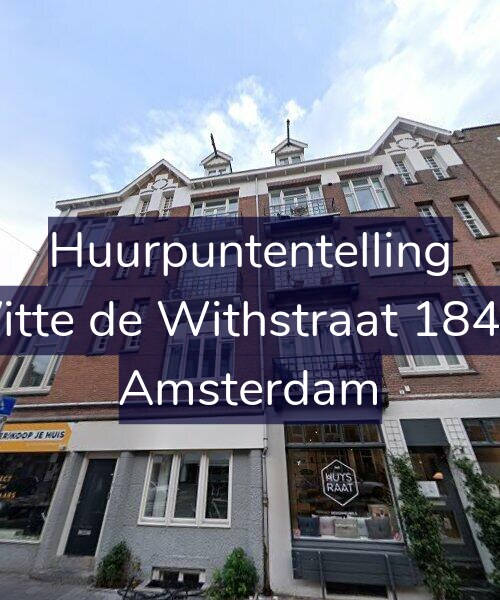 Foto gevel Huurpuntentelling voor Witte de Withstraat 184-4, Amsterdam