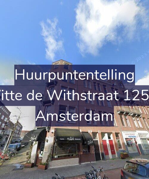 Foto gevel Huurpuntentelling voor Witte de Withstraat 125-3, Amsterdam