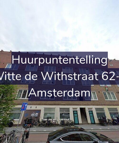 Foto gevel Huurpuntentelling voor Witte de Withstraat 62-1, Amsterdam