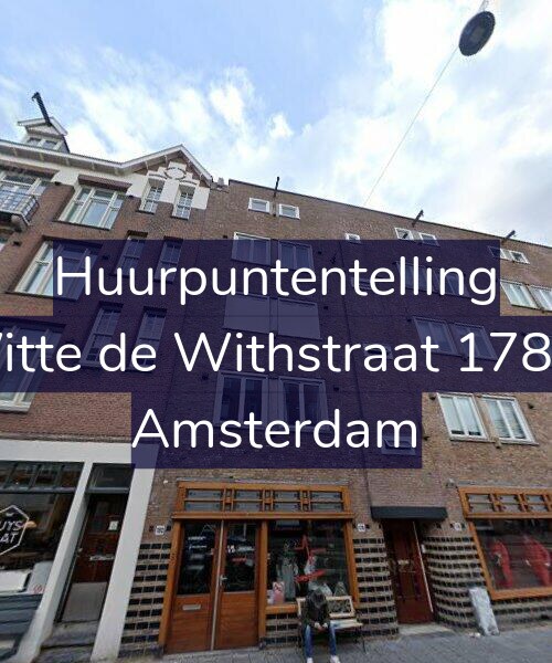 Foto gevel Huurpuntentelling voor Witte de Withstraat 178-2, Amsterdam
