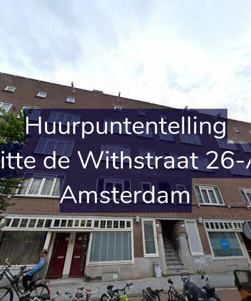 Foto gevel Huurpuntentelling voor Witte de Withstraat 26-A1, Amsterdam