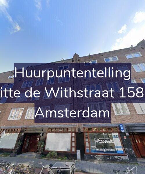 Foto gevel Huurpuntentelling voor Witte de Withstraat 158-H, Amsterdam