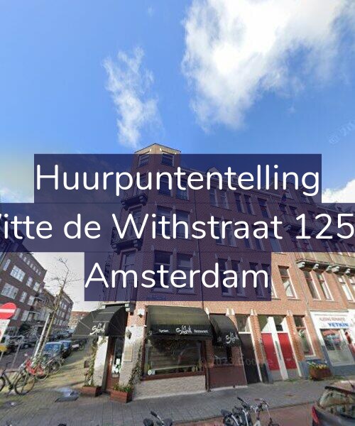 Foto gevel Huurpuntentelling voor Witte de Withstraat 125-2, Amsterdam