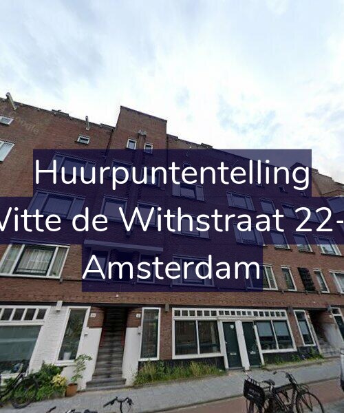 Foto gevel Huurpuntentelling voor Witte de Withstraat 22-1, Amsterdam