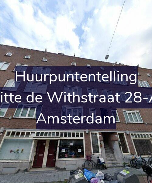Foto gevel Huurpuntentelling voor Witte de Withstraat 28-A1, Amsterdam