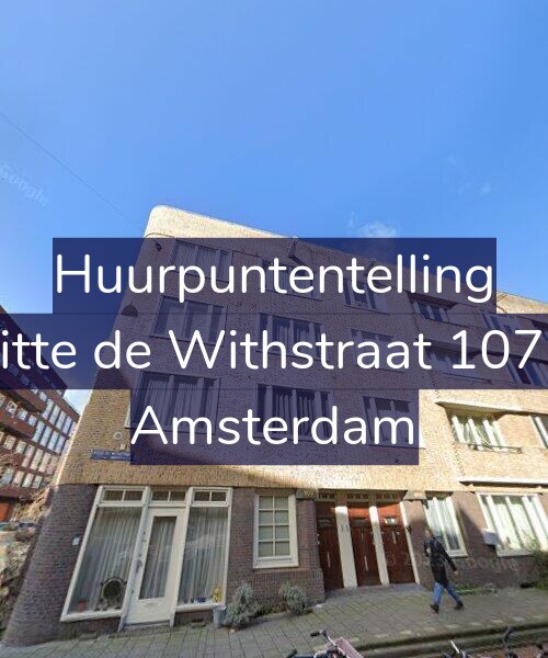 Foto gevel Huurpuntentelling voor Witte de Withstraat 107-H, Amsterdam