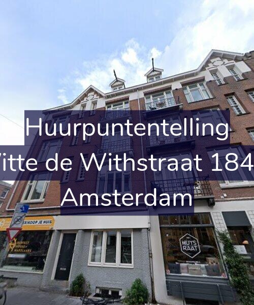 Foto gevel Huurpuntentelling voor Witte de Withstraat 184-1, Amsterdam