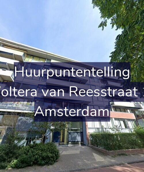 Foto gevel Huurpuntentelling voor Woltera van Reesstraat 17, Amsterdam