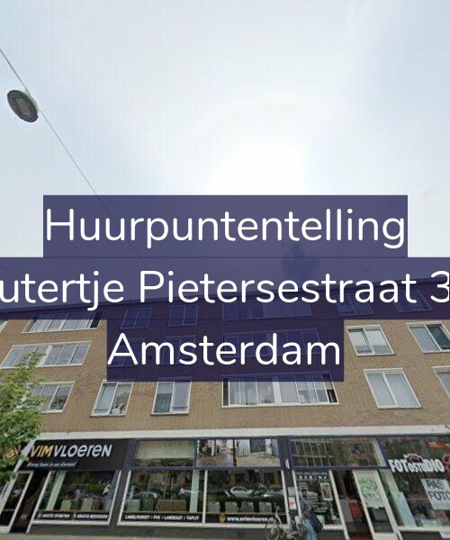 Foto gevel Huurpuntentelling voor Woutertje Pietersestraat 36-2, Amsterdam