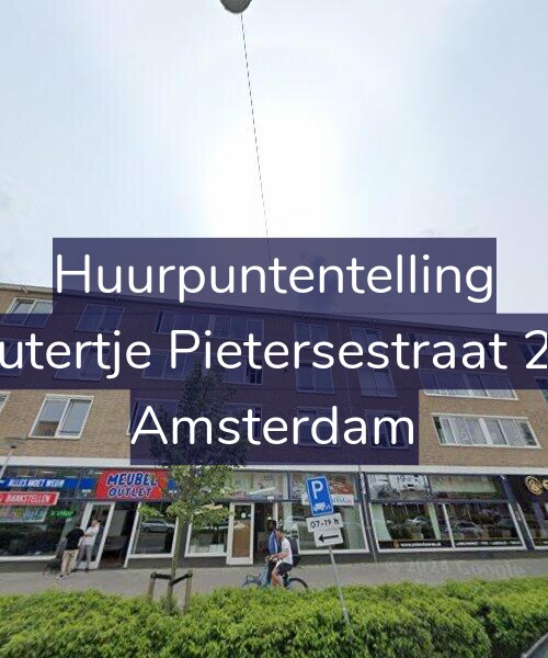 Foto gevel Huurpuntentelling voor Woutertje Pietersestraat 27-1, Amsterdam