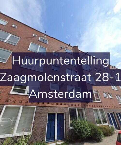 Foto gevel Huurpuntentelling voor Zaagmolenstraat 28-1, Amsterdam