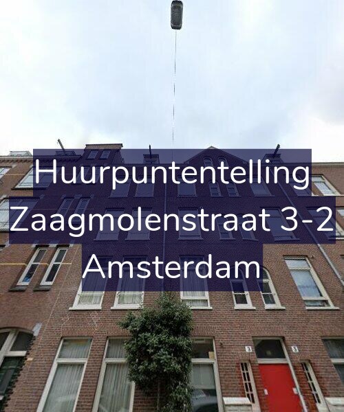 Foto gevel Huurpuntentelling voor Zaagmolenstraat 3-2, Amsterdam