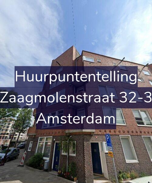 Foto gevel Huurpuntentelling voor Zaagmolenstraat 32-3, Amsterdam