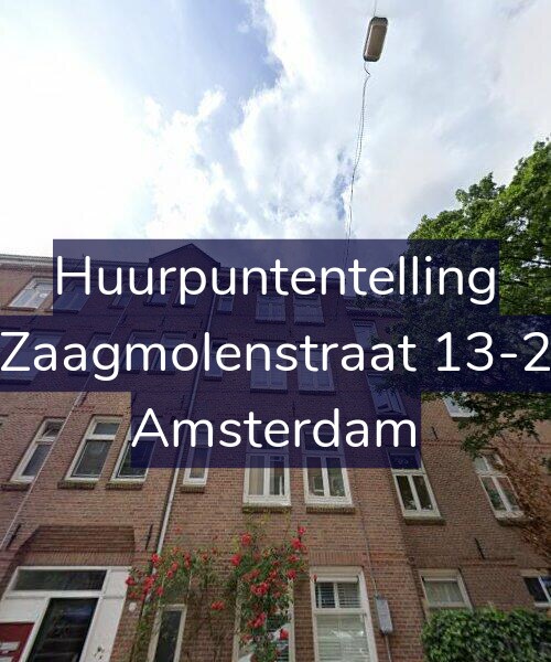 Foto gevel Huurpuntentelling voor Zaagmolenstraat 13-2, Amsterdam