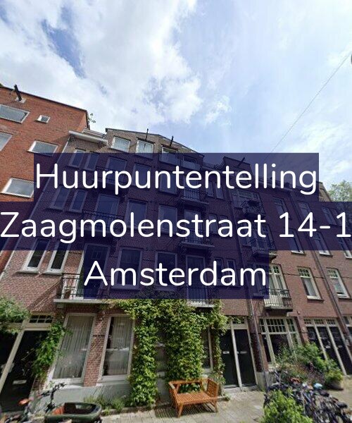 Foto gevel Huurpuntentelling voor Zaagmolenstraat 14-1, Amsterdam