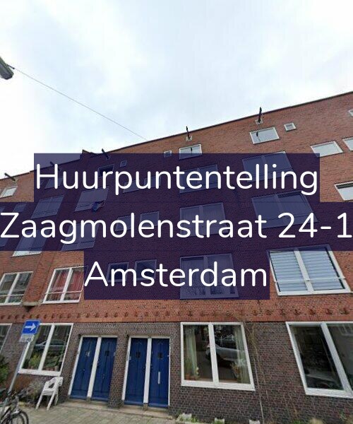 Foto gevel Huurpuntentelling voor Zaagmolenstraat 24-1, Amsterdam