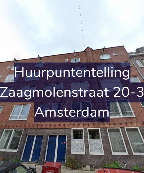 Foto gevel Huurpuntentelling voor Zaagmolenstraat 20-3, Amsterdam