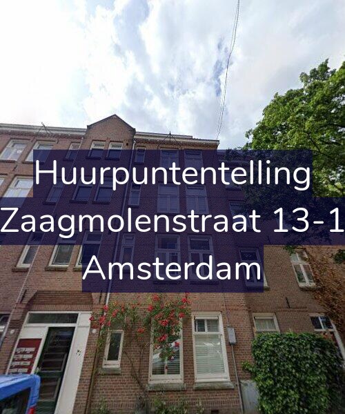 Foto gevel Huurpuntentelling voor Zaagmolenstraat 13-1, Amsterdam