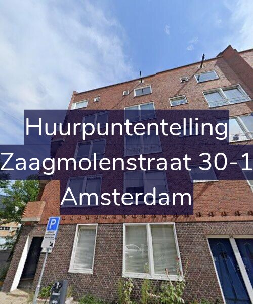 Foto gevel Huurpuntentelling voor Zaagmolenstraat 30-1, Amsterdam