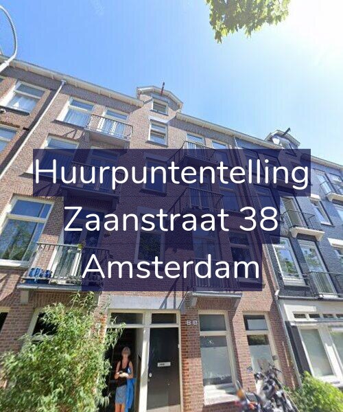 Foto gevel Huurpuntentelling voor Zaanstraat 38, Amsterdam