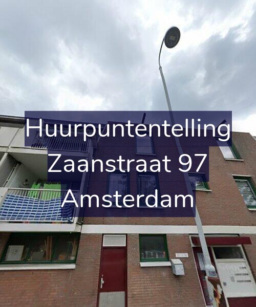 Foto gevel Huurpuntentelling voor Zaanstraat 97, Amsterdam