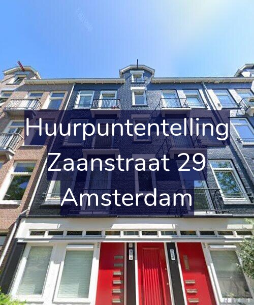 Foto gevel Huurpuntentelling voor Zaanstraat 29, Amsterdam