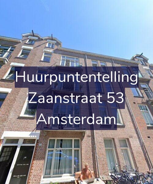 Foto gevel Huurpuntentelling voor Zaanstraat 53, Amsterdam