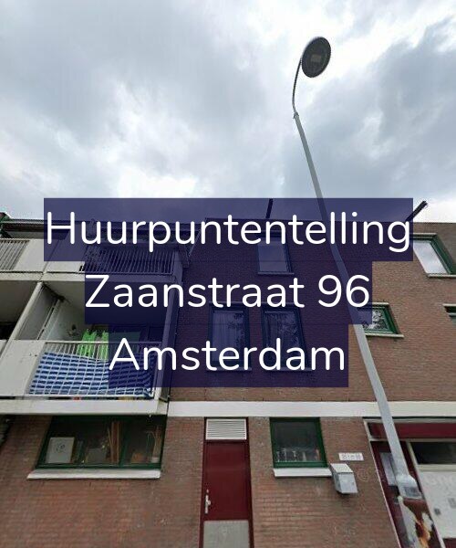Foto gevel Huurpuntentelling voor Zaanstraat 96, Amsterdam
