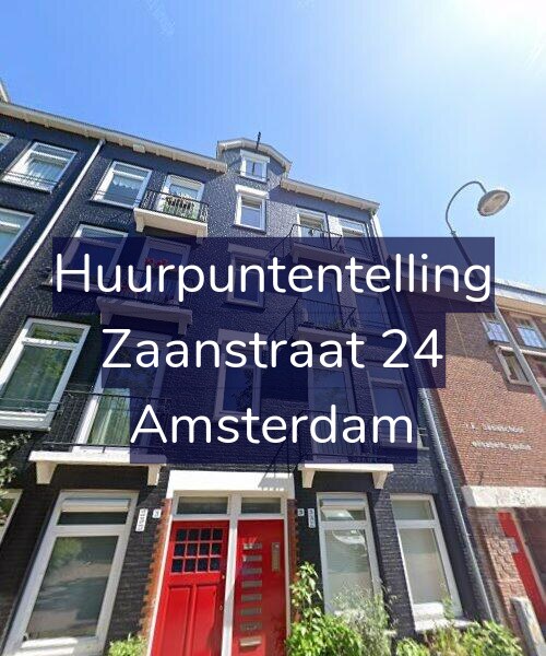 Foto gevel Huurpuntentelling voor Zaanstraat 24, Amsterdam