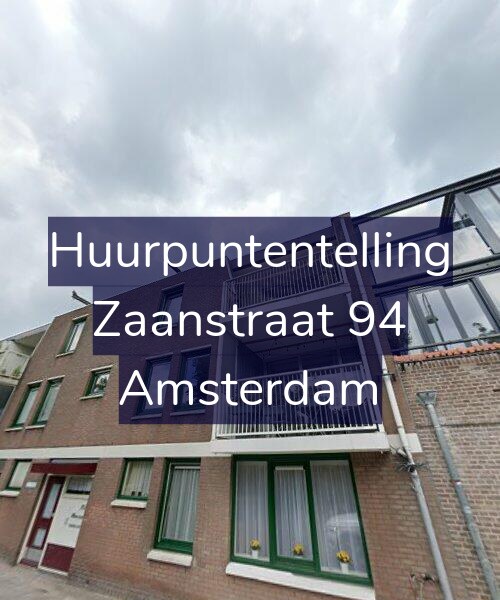 Foto gevel Huurpuntentelling voor Zaanstraat 94, Amsterdam