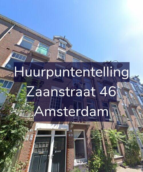 Foto gevel Huurpuntentelling voor Zaanstraat 46, Amsterdam
