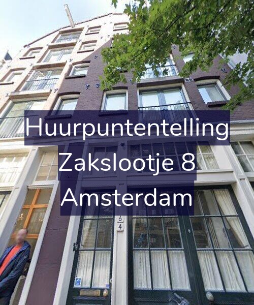 Foto gevel Huurpuntentelling voor Zakslootje 8, Amsterdam