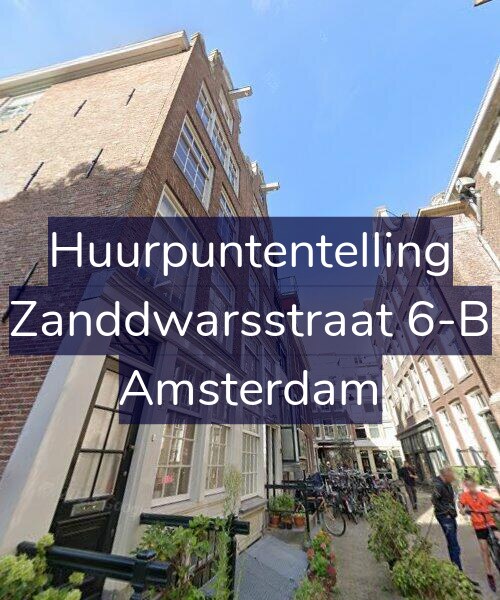 Foto gevel Huurpuntentelling voor Zanddwarsstraat 6-B, Amsterdam