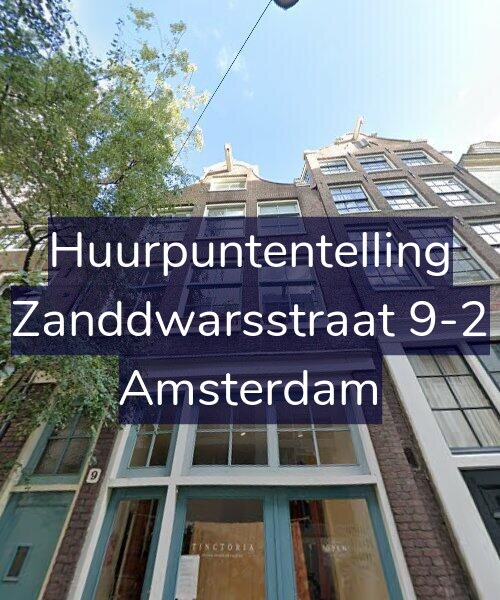 Foto gevel Huurpuntentelling voor Zanddwarsstraat 9-2, Amsterdam