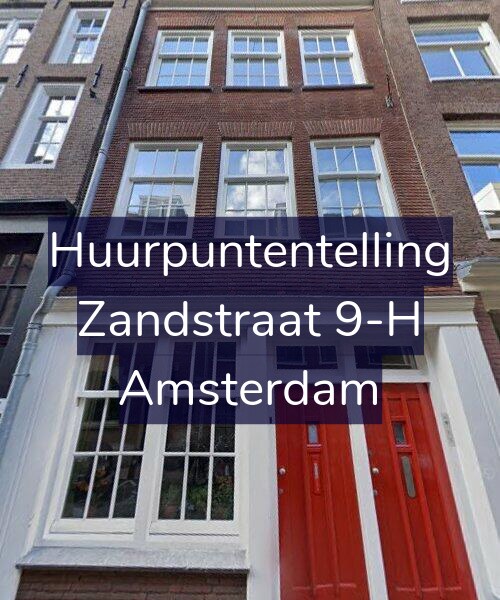 Foto gevel Huurpuntentelling voor Zandstraat 9-H, Amsterdam