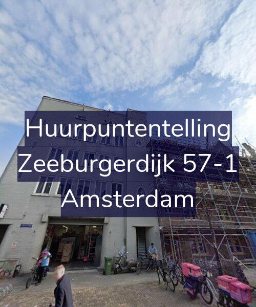 Foto gevel Huurpuntentelling voor Zeeburgerdijk 57-1, Amsterdam