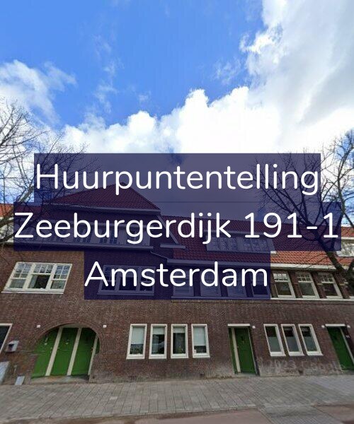 Foto gevel Huurpuntentelling voor Zeeburgerdijk 191-1, Amsterdam