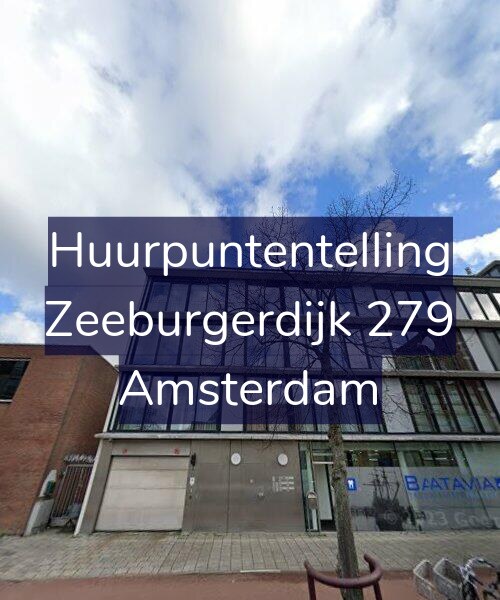 Foto gevel Huurpuntentelling voor Zeeburgerdijk 279, Amsterdam