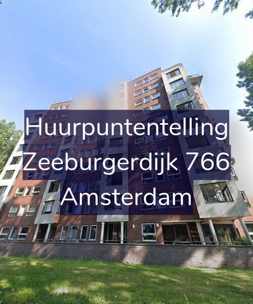 Foto gevel Huurpuntentelling voor Zeeburgerdijk 766, Amsterdam