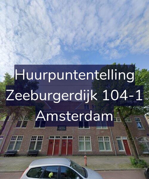 Foto gevel Huurpuntentelling voor Zeeburgerdijk 104-1, Amsterdam