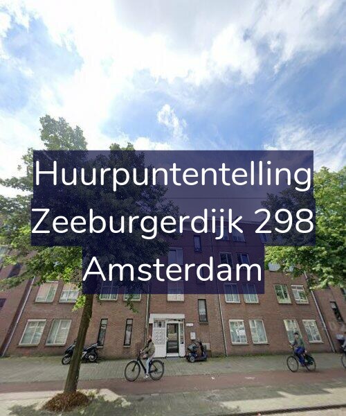 Foto gevel Huurpuntentelling voor Zeeburgerdijk 298, Amsterdam