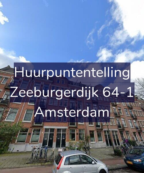 Foto gevel Huurpuntentelling voor Zeeburgerdijk 64-1, Amsterdam