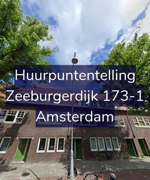 Foto gevel Huurpuntentelling voor Zeeburgerdijk 173-1, Amsterdam